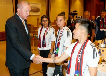 Azərbaycan millisinin futbolçuları Ərdoğanla görüşüblər