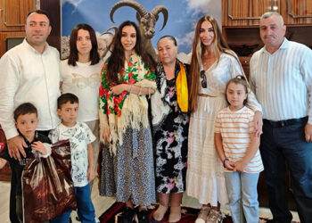 Leyla və Arzu Əliyevalar Şamaxıda – FOTOLAR