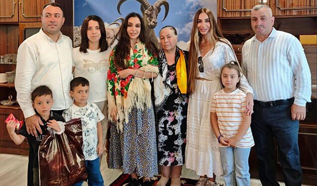 Leyla və Arzu Əliyevalar Şamaxıda - FOTOLAR