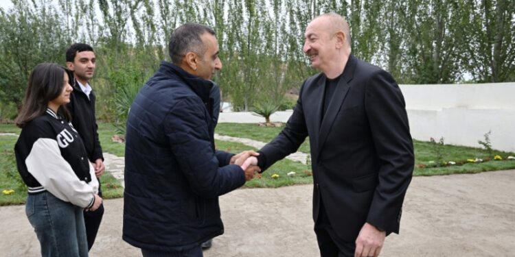 Prezident Xocalı rayonunun Daşbulaq kəndində