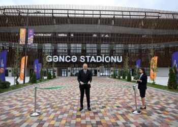 İlham Əliyev Gəncə şəhər stadionunun açılışında iştirak edib – FOTOLAR