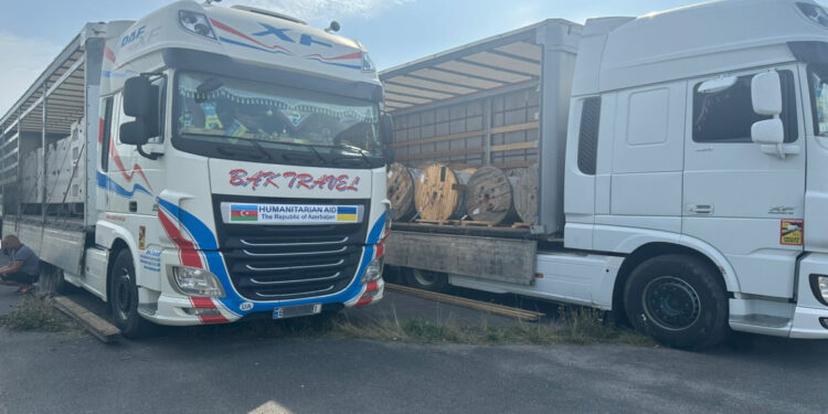 Azərbaycandan göndərilən humanitar yardım Ukraynaya çatıb