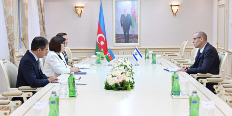 Sahibə Qafarova İsrailin yeni səfiri ilə görüşüb
