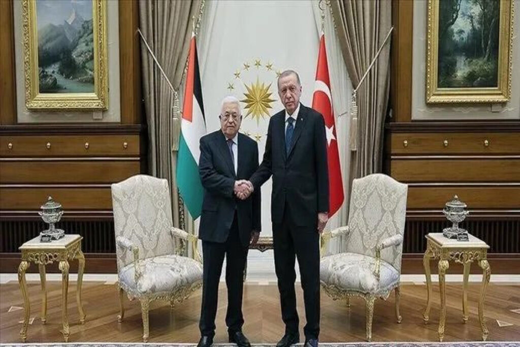 Ərdoğan Mahmud Abbasla görüşüb