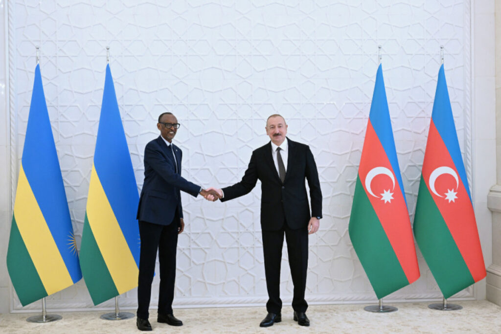Ruanda Prezidentinin rəsmi qarşılanma mərasimi olub – FOTO