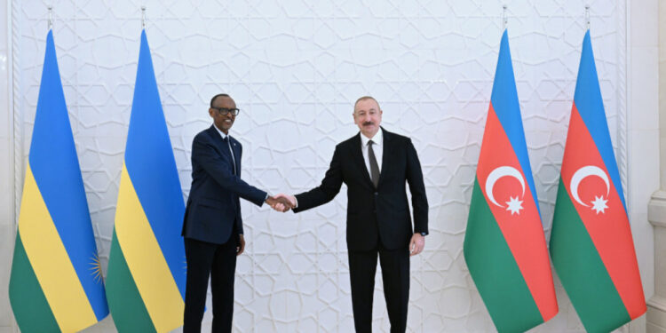 Ruanda Prezidentinin rəsmi qarşılanma mərasimi olub - FOTO