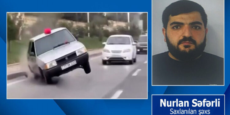 Toy karvanında avtoxuliqanlıq edən sürücü həbs edilib