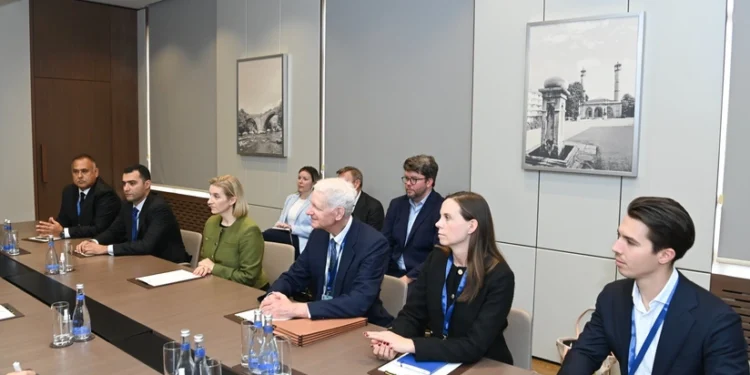 Ceyhun Bayramov ABŞ-nin Ticarət Missiyasının nümayəndələrini qəbul edib