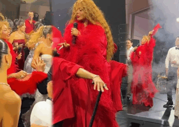 Ulduzlar Zeynəb Xanlarovanın nəvəsinin toyunda – VİDEO