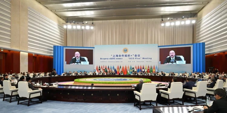 Prezident Tiencində “ŞƏT+” görüşündə çıxış edib - FOTOLAR - YENİLƏNİB