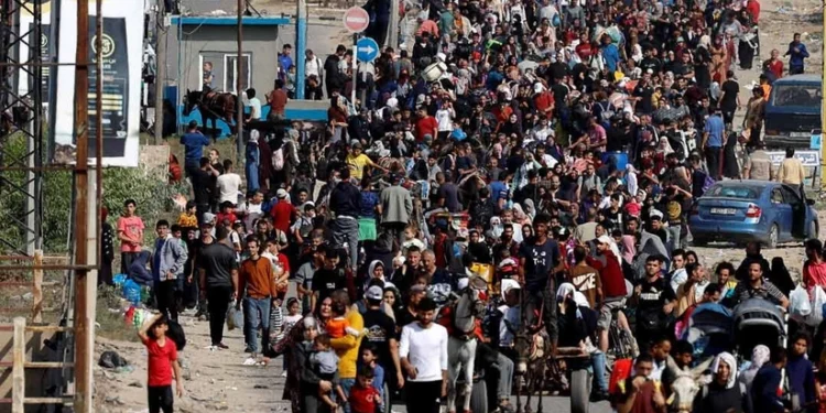 Qəzzanı 350 mindən çox fələstinli tərk edib