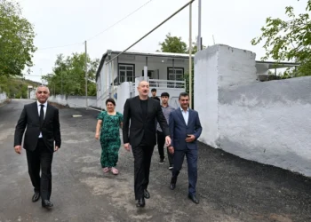 İlham Əliyev Badara kəndində olub – FOTOLAR