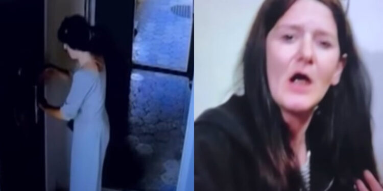 Bu qadının Bakıda evlərə girməyə çalışdığı deyilir - VİDEO