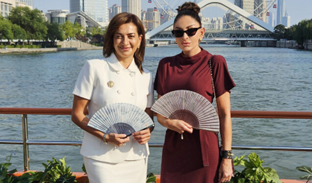 Mehriban Əliyeva ilə Anna Akopyan birgə şəkil çəkdirdi