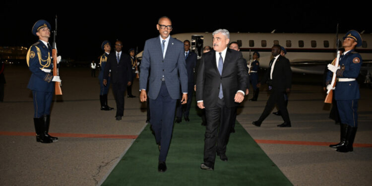 Ruanda Prezidenti Bakıya gəldi