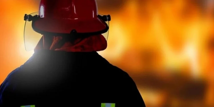 Xankəndidə ev yanıb