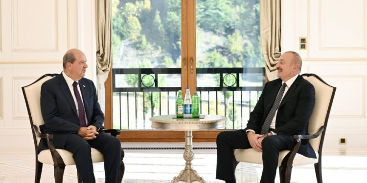 İlham Əliyev Ersin Tatar ilə görüşüb - FOTOLAR