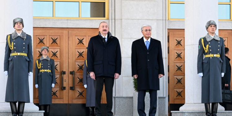 İlham Əliyev Qazaxıstanda səfərdədir - FOTOLAR