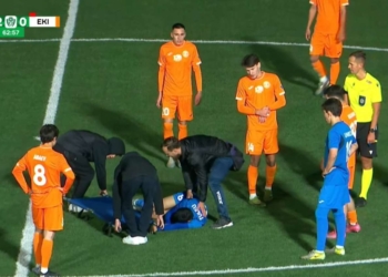 “Kayrat”ın gənc futbolçusu oyun zamanı öldü – VİDEO