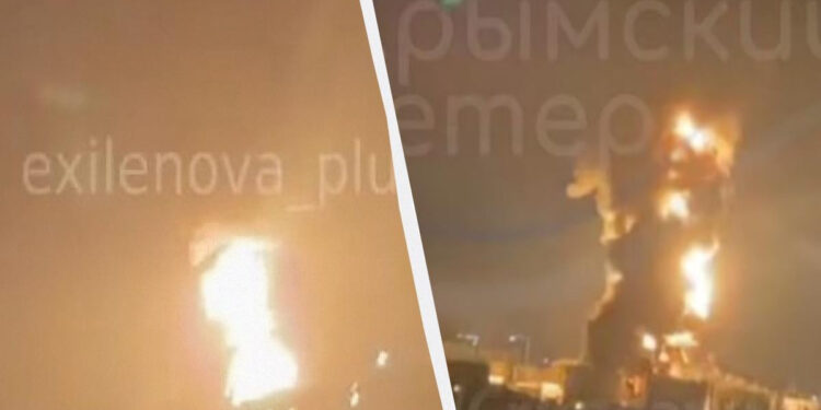 Ukrayna Krımda neft bazasını dronlarla vurub