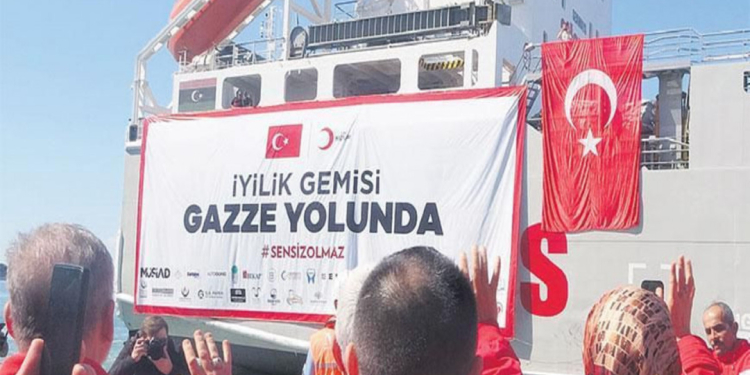 Türkiyədən Qəzzaya növbəti yardım gəmisi yola düşür