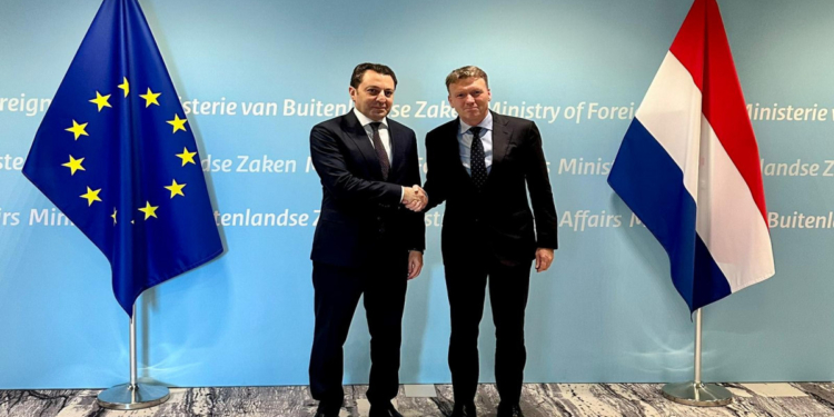 Elnur Məmmədov Niderlandın xarici işlər nazirinin müavini ilə görüşüb