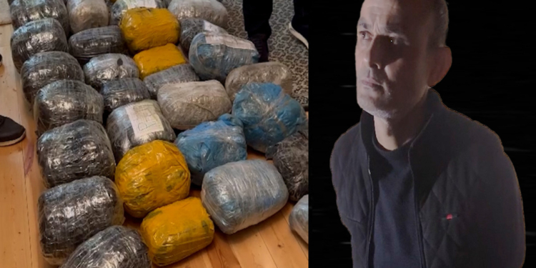 Narkotik əməliyyatı - 47 kq marixuana ilə saxlanıldı - VİDEO