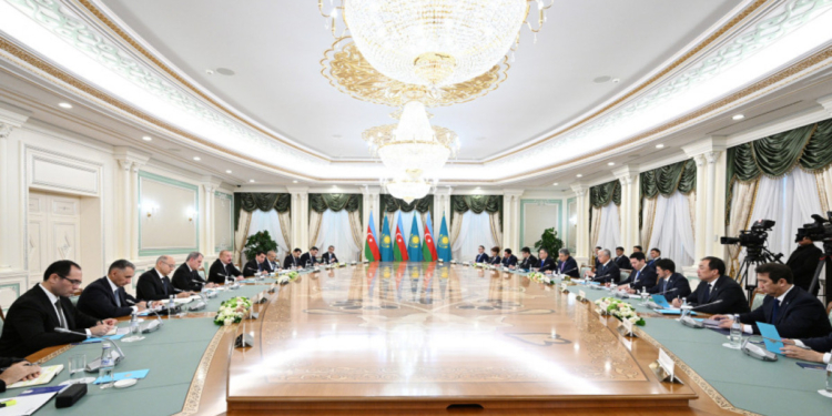 Azərbaycan-Qazaxıstan Ali Dövlətlərarası Şuranın ikinci iclası keçirilib