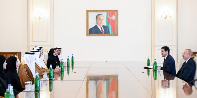 Prezident BƏƏ Federal Milli Şurasının sədrini qəbul edib - FOTOLAR 