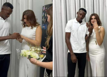 Kamerunlu futbolçu geri qayıtdı, azərbaycanlı xanımla nişanlandı – FOTO