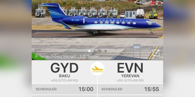 AZAL-ın təyyarəsi uzun fasilədən sonra İrəvanda