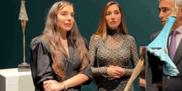 Leyla Əliyeva Berlindəki incəsənət qalereyasından paylaşım etdi - VİDEO