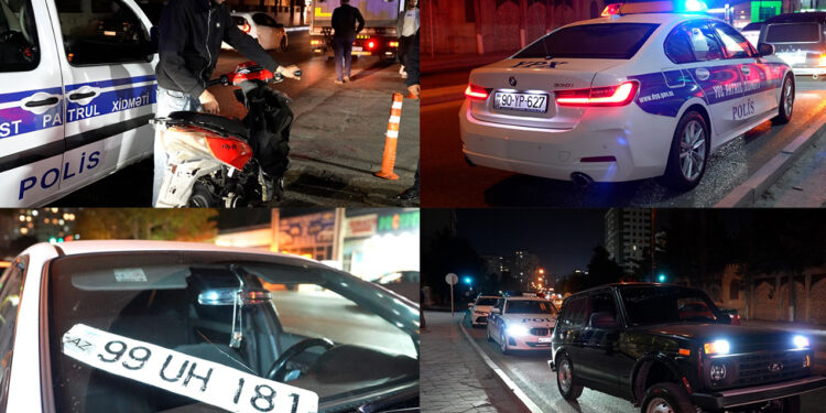 Xırdalanda səs-küy yaradan 12 nəfər saxlanıldı - VİDEO