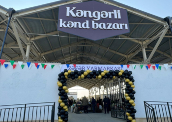 Ağdamın Kəngərli kəndində bazarın açılışı olub, Zəfər yarmarkası keçirilib