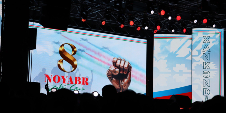 Xankəndidə Zəfər atəşfəşanlığı olub - FOTO