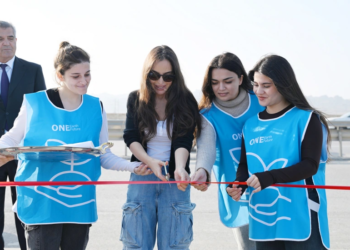 Leyla Əliyeva Qaradağda yeni parkın açılışında iştirak edib