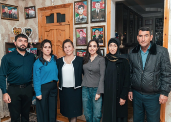 Leyla Əliyeva Mingəçevirdə şəhid ailəsini ziyarət edib – FOTO