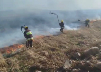 Gədəbəydə dağlıq ərazi yanır