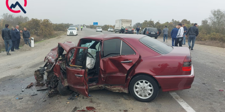 İmişlidə zəncirvari qəza - Xəsarət alanlar var