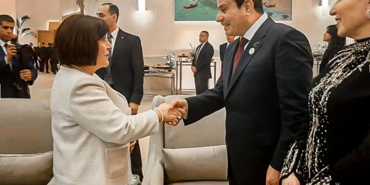 Sahibə Qafarova Böyük Misir Muzeyinin açılış mərasimində iştirak edib