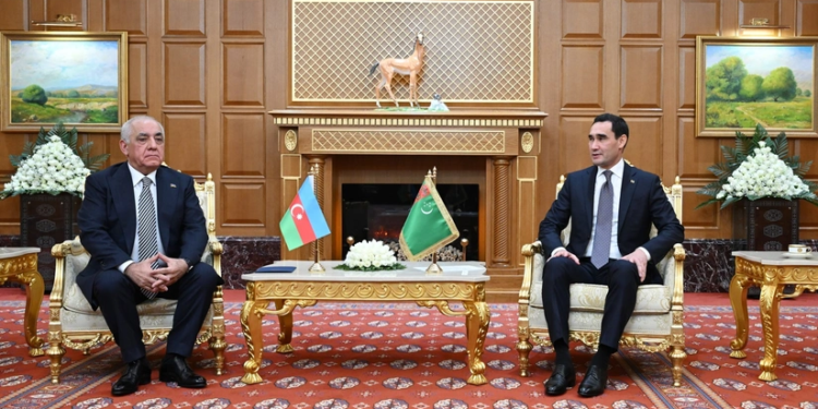 Əli Əsədov Aşqabadda Türkmənistan Prezidenti ilə görüşüb