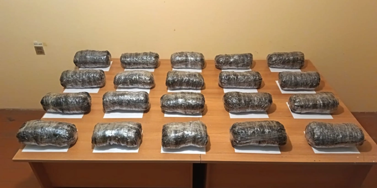 İrandan Azərbaycana 21 kiloqramdan çox narkotik keçirilməsinin qarşısı alınıb