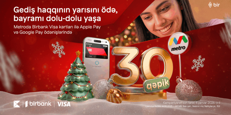 Birbank-dan bayram sürprizi - Metroda gediş haqqına 50% endirim edildi