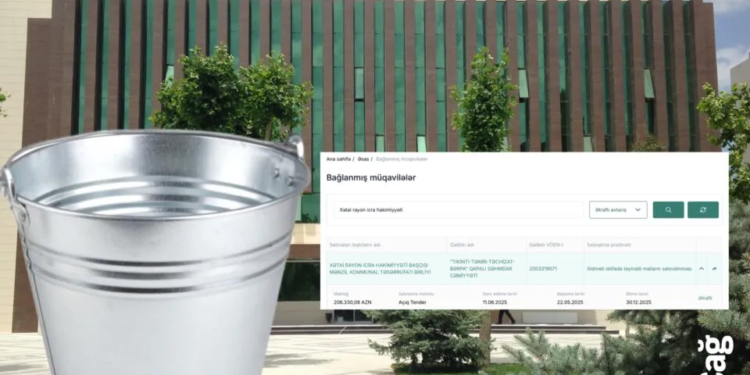 Xətai RİH-nin 200 minlik “vedrə, jilet, plaş” tenderi: Şübhəli əməliyyat bu şirkətə həvalə olundu - FOTOFAKT