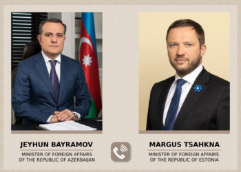 Ceyhun Bayramovla estoniyalı həmkarı arasında telefon danışığı olub