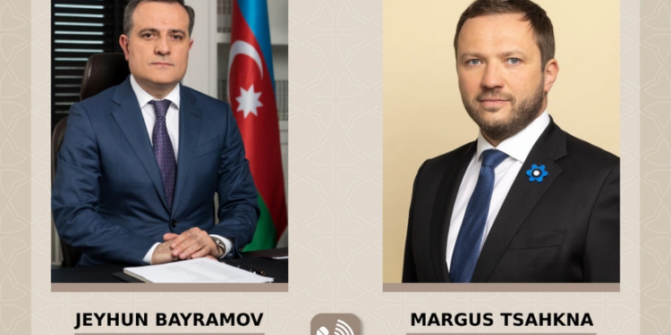 Ceyhun Bayramovla estoniyalı həmkarı arasında telefon danışığı olub