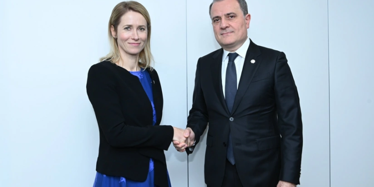 Ceyhun Bayramov Kaya Kallas ilə görüşüb