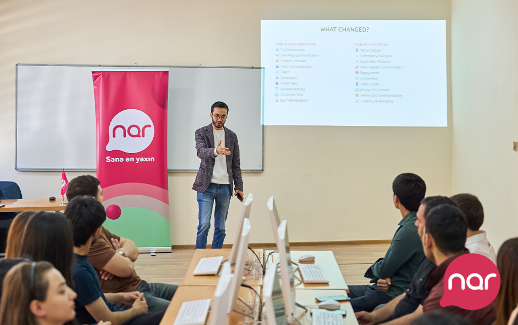 “Nar” Gəncədə tələbələr üçün təlimlər təşkil etdi - Fotolar