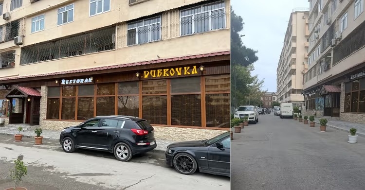 “Dubrovka” restoranı yola “gül düzüb” maneə yaratdı