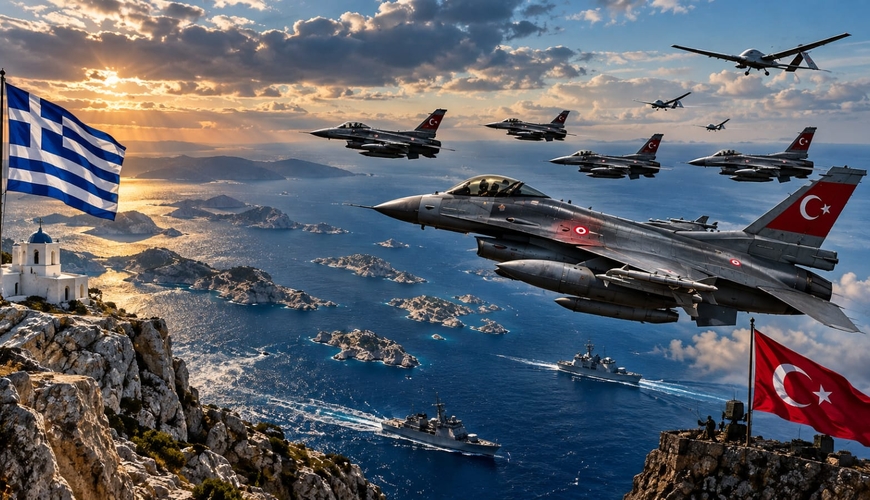 Egey səmasında yeni gərginlik - 6 türk F-16-sı havada